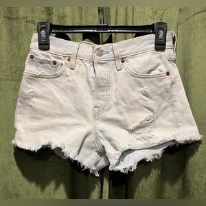 Levi’s Women's Distressed/ Ripped Denim Shorts
